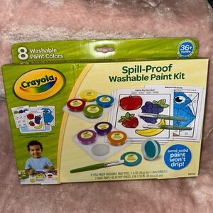 Crayola Spill-Proof Paint Kit - 8 Washable Colors